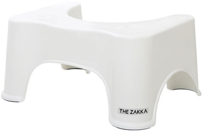 더자카 심플 쾌변 변기 발 받침대, 아이보리