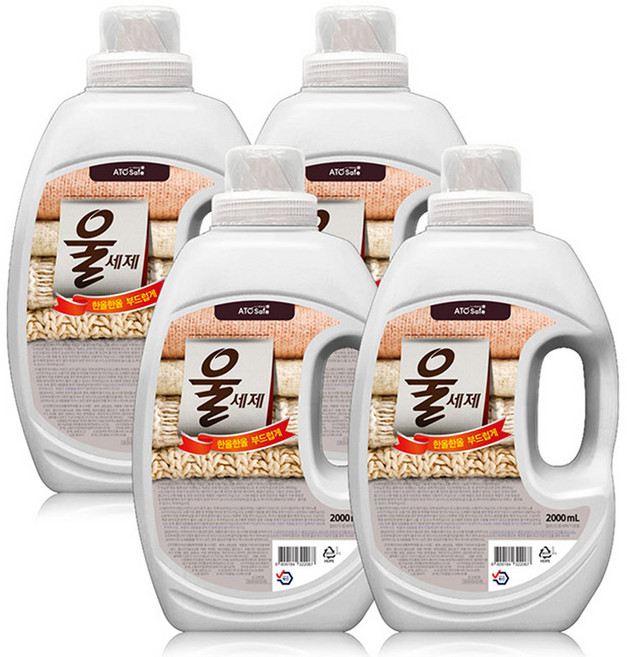 아토세이프 울세제 본품, 2L, 4개