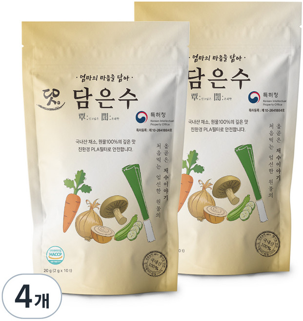 담은수 채수 티백, 20g, 4개