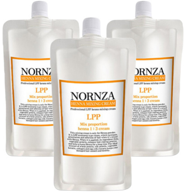 노른자 LPP 헤나믹싱크림 헤어 300ml, 3개