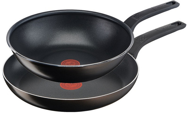 테팔 티타늄 액티쿡 프라이팬 세트 2개, 블랙커피, 프라이팬 30cm + 볶음팬 28cm, 1세트
