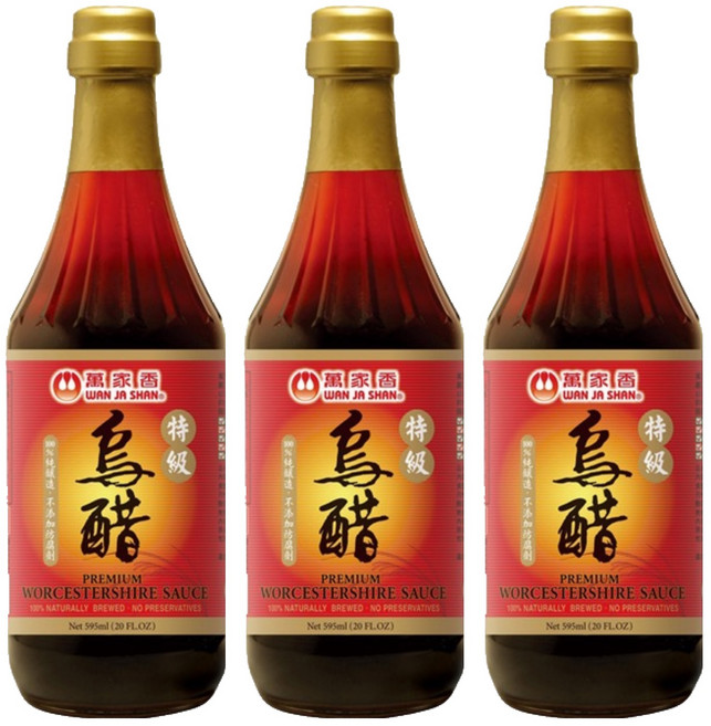 萬家香 特級烏醋, 595ml, 3瓶