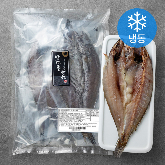 반건조 손질 민어 3미 (냉동), 600g, 1개