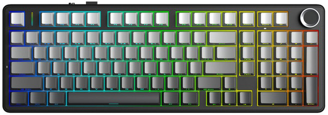 AULA 독거미 유무선 블루투스 기계식 키보드, Shallow Black, F99 Pro, 님버스 V3축