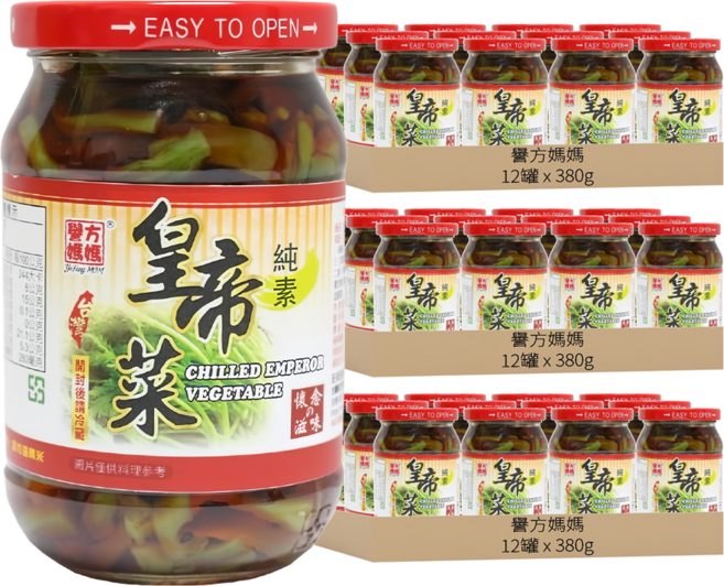 譽方媽媽 皇帝菜, 380g, 36罐