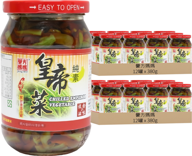 譽方媽媽 皇帝菜, 380g, 24罐