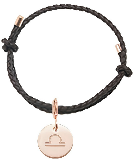 RADIANT STAR 璀璨之星 自訂 占星物語可換墜飾星座符號可調式真皮編織手環 VRS148-159