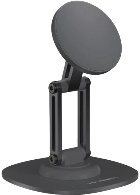 POLYWELL 寶利威爾 磁吸鋁合金手機支架 高度角度可調/360度旋轉底座 MagSafe磁吸適用 PW15-T65-0983, 黑色, 1個