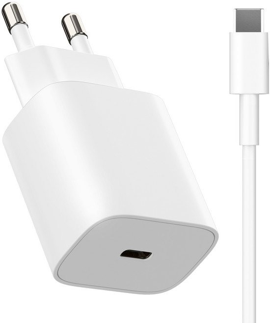 케이맥스 25W C타입 초고속 충전기 1포트 + C타입 케이블, 화이트, 1개