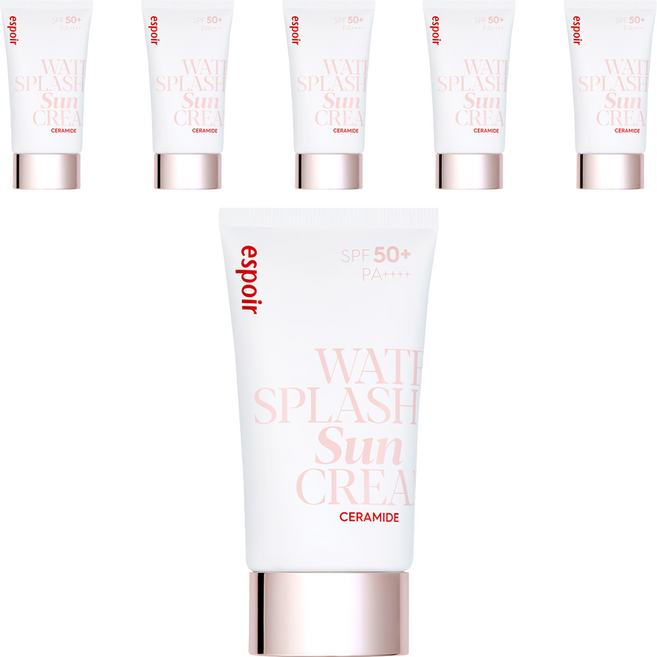에스쁘아 워터 스플래쉬 세라마이드 선크림 SPF50+ PA++++, 60ml, 6개