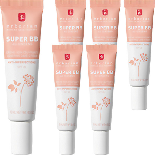 에르보리앙 슈퍼 BB크림 SPF25, 클레어, 15ml, 6개