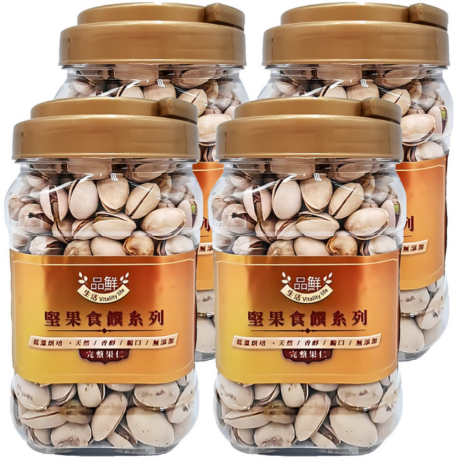 品鮮生活 薄鹽開心果, 400g, 4包