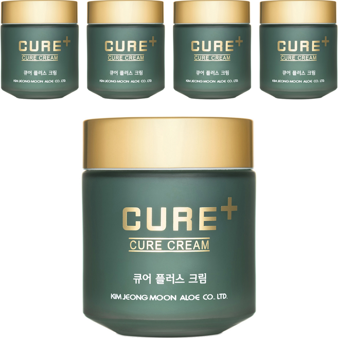김정문알로에 큐어 플러스 크림, 80g, 5개