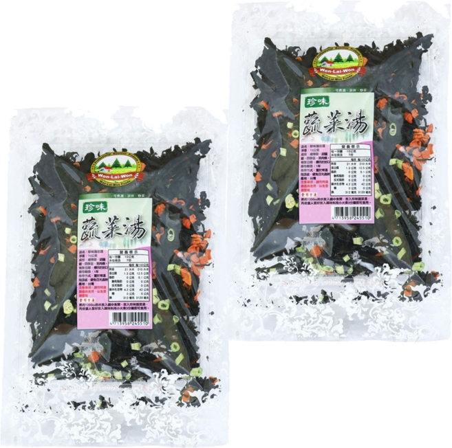 WON LAI WON 旺來旺 珍味蔬菜湯, 70g, 2包