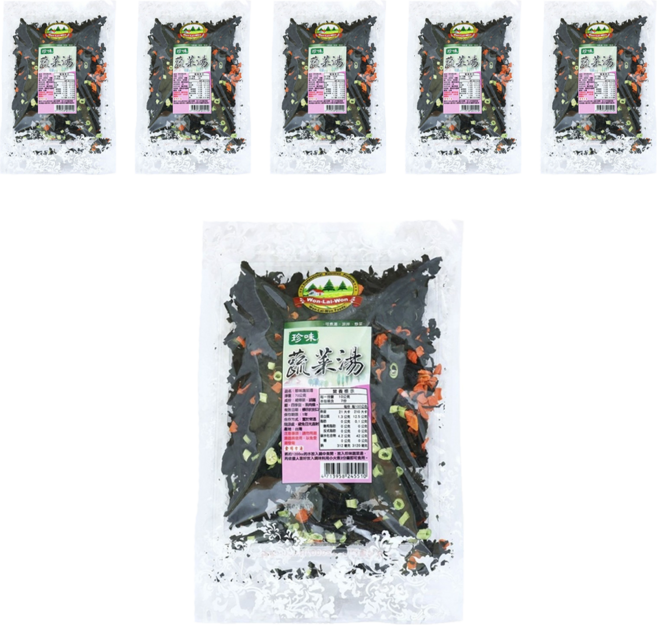 WON LAI WON 旺來旺 珍味蔬菜湯, 70g, 6包