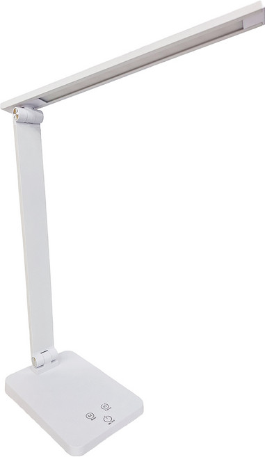 升級版折疊式LED檯燈 USB插電款 21-002-WH4 11.8 x 4.8 x 38.7cm, 白色, 1個