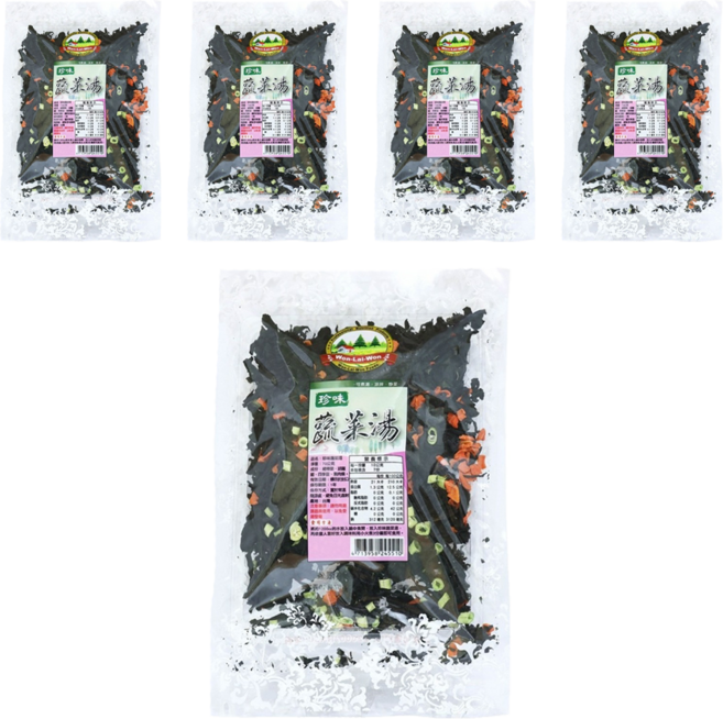 WON LAI WON 旺來旺 珍味蔬菜湯, 70g, 5包