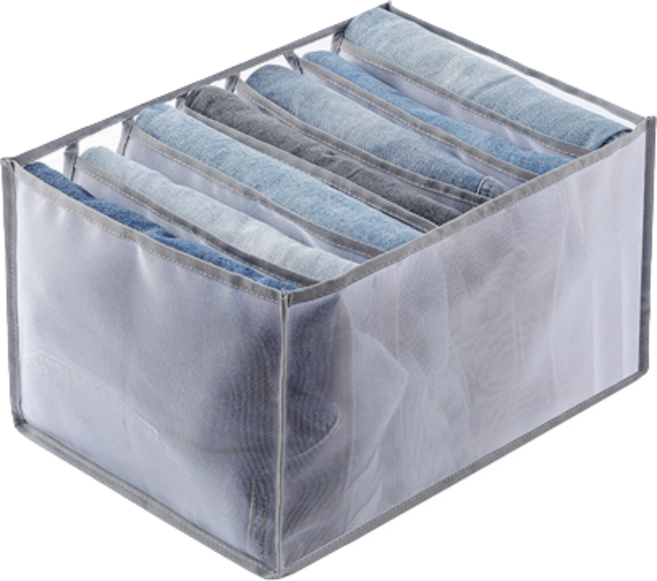 안이스 패브릭 옷장 서랍 수납함 7칸, 그레이, 1개