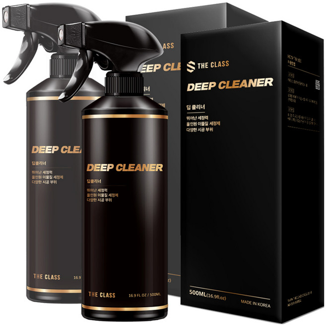 더클래스 딥클리너 차량 외부용 다용도세정제, 500ml, 2개