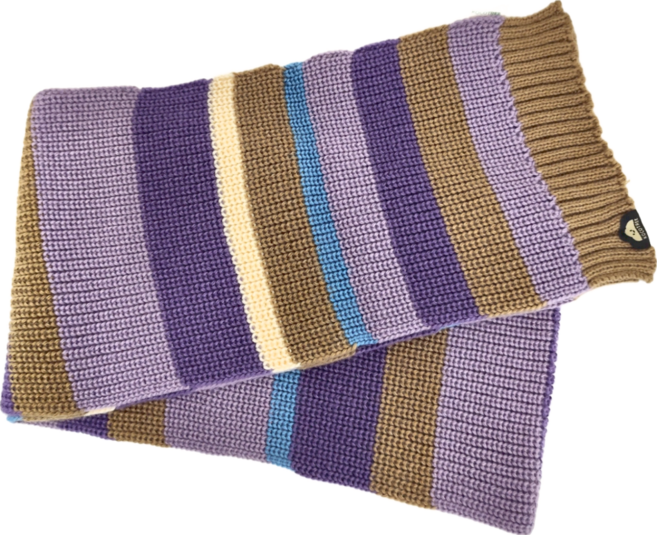 KOCOTREE 石墨烯親子條紋圍巾 115g