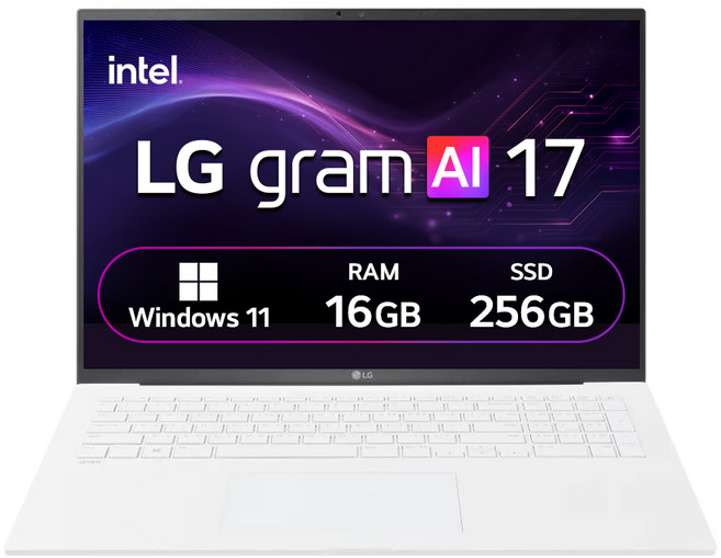 LG전자 2025 그램 AI 17 코어 Ultra5 방문설치, 스노우 화이트, 17Z90TL-GS56K, 256GB, 16GB, WIN11 Home