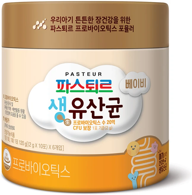 파스퇴르 베이비 생 유산균, 60회분, 1개 - 쿠팡
