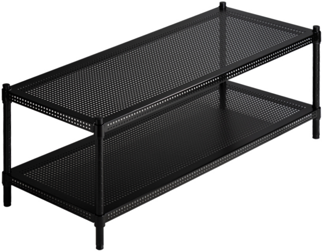 AMOS 亞摩斯 鐵力士收納茶几桌 120cm, 黑色