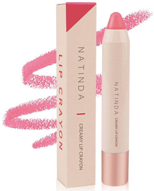 나틴다 크리미 립크레용 3g, 03 스윗 러브 핑크, 1개