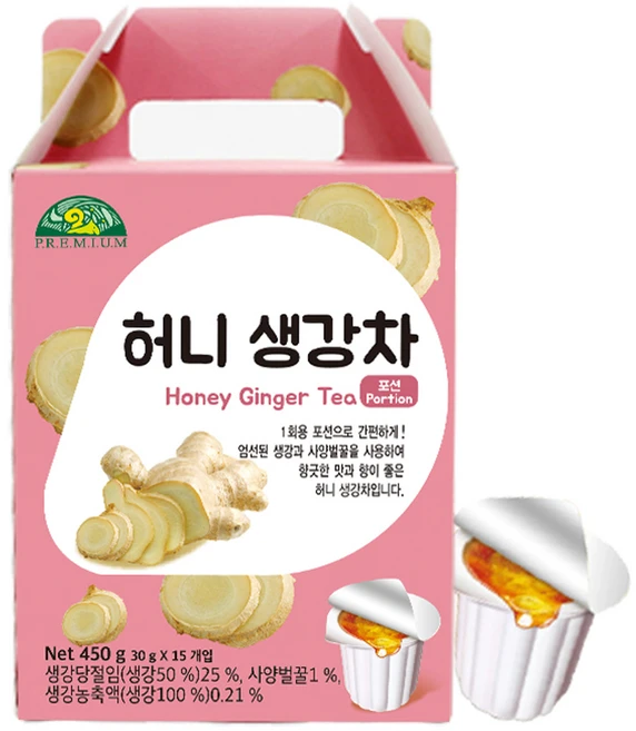 OrganicStory 허니 생강차, 30g, 15개입, 1개 - 쿠팡