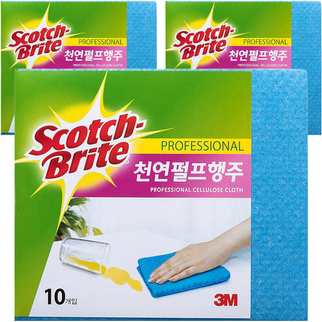 스카치브라이트 천연 펄프 행주, 30개
