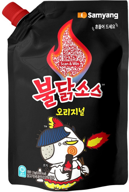 Samyang Foods 三養 火辣雞肉風味辣醬, 2kg, 1包