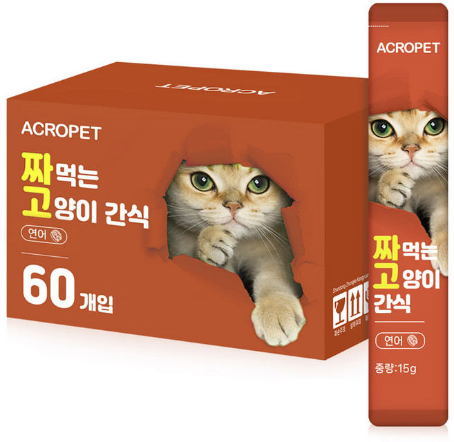 아크로펫 짜먹는 고양이 간식, 연어, 900g, 1개