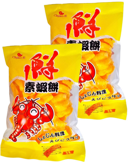 Chiao-E 巧益 素蝦餅, 80g, 2包