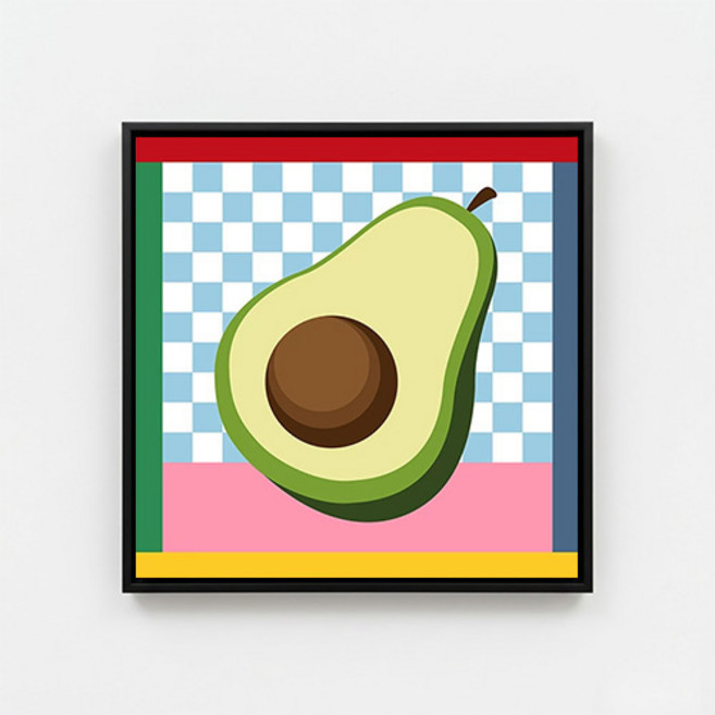 더플로우커머스 솔리드 컬러 캔버스 아트워크 타입18