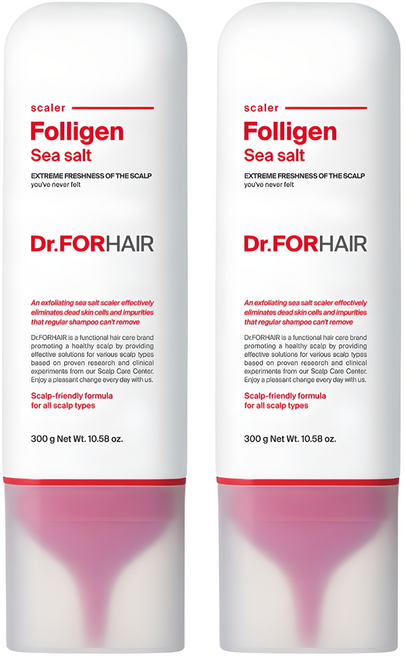 닥터포헤어 폴리젠 씨솔트 탈모 완화 스케일러, 300ml, 300g, 2개