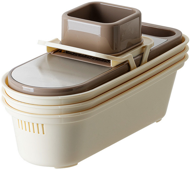 PINMOO 品沐 多籃刨絲器, 1個, 咖色