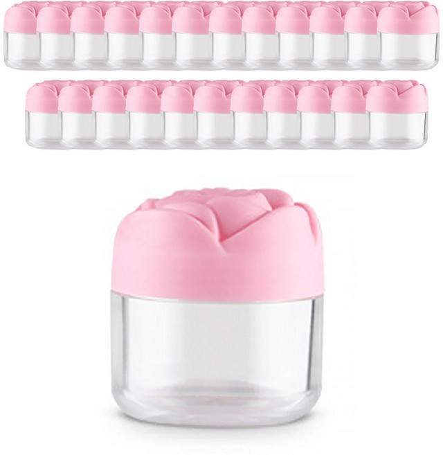 할로뷰티 장미캡 미니 크림공병 20g, 24개, 핑크