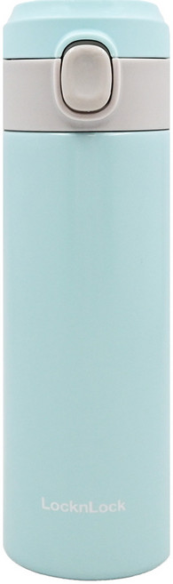 LocknLock 樂扣樂扣 Daily Pop系列 彈蓋式保溫瓶, 天空藍色, 350ml, 1個