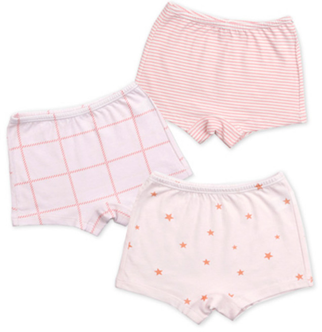 메이키즈 심플걸 면스판 여아 드로즈 3매입