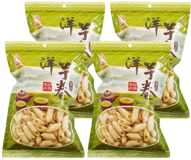 品味食族 洋芋卷 海苔, 80g, 4包