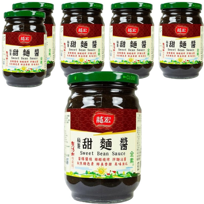 龍宏 秘製甜麵醬, 450g, 6罐