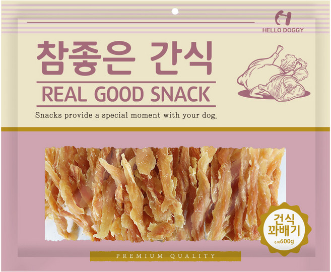 헬로도기 강아지 참좋은 건조간식, 건식꽈배기, 400g, 1개