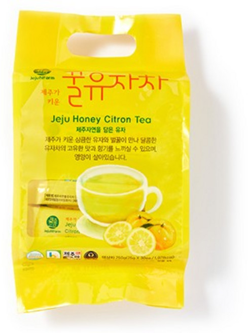 제주엔팜 제주자연 꿀 유자차 스틱, 25g, 30개입, 1개