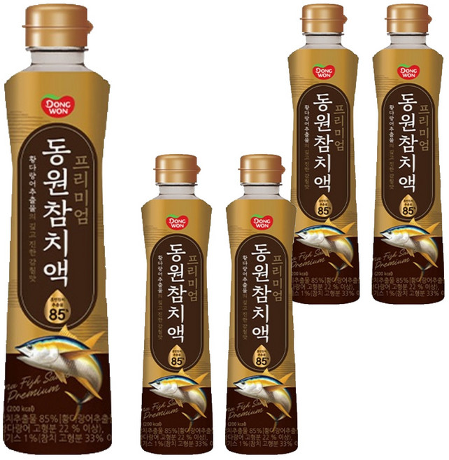 동원 프리미엄 참치액, 500ml, 5개