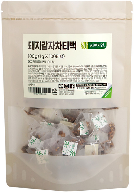 자연지인 돼지감자차티백, 1g, 100개입, 1개