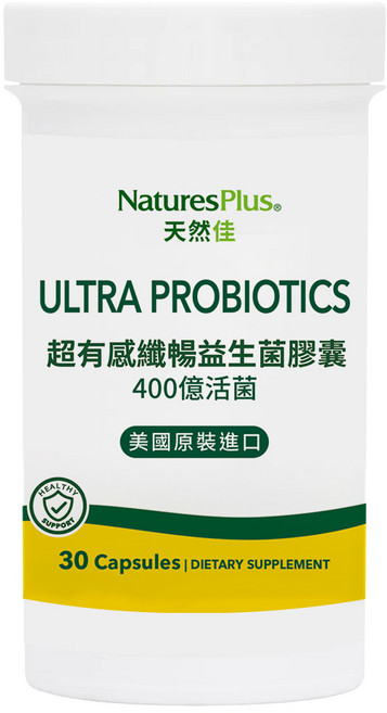 NaturesPlus 天然佳 超有感纖暢益生菌膠囊, 30顆, 1罐