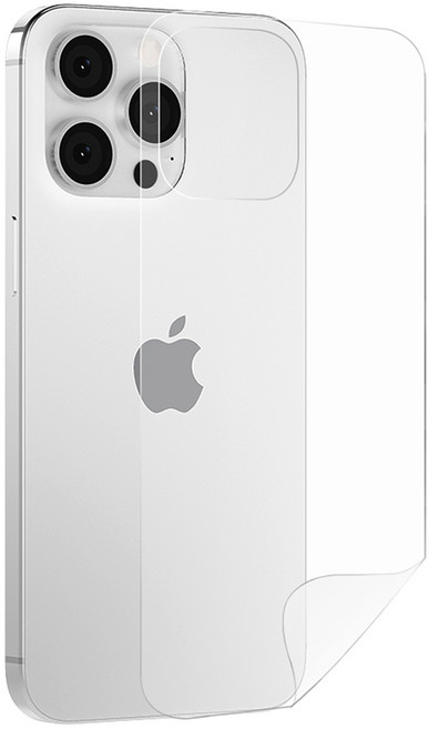 하이온 지문방지 이지우레탄 후면 휴대폰 보호필름 세트 투명, 1세트