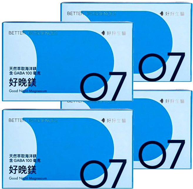 BETTER BIOSCIENCES 好好生醫 好晚鎂膠囊 0.1g, 4個, 30顆
