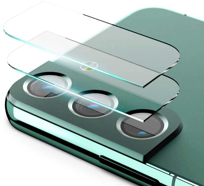 구스페리 에어가드 카메라 렌즈 풀커버 강화유리 휴대폰 액정보호 필름 2매, 1세트