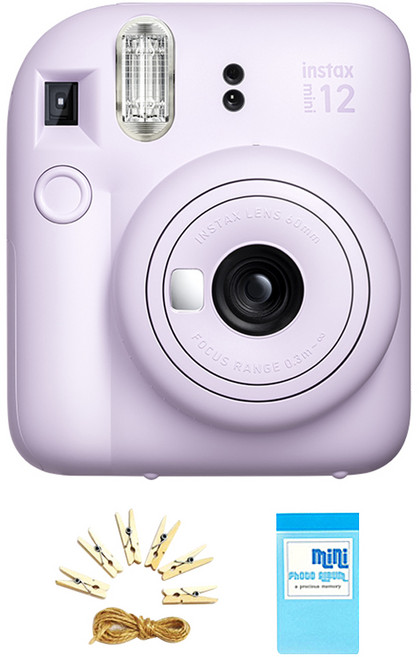 인스탁스 즉석카메라 mini12 + 포토라인 + 1단 미니앨범, mini 12(라일락 퍼플), 1개
